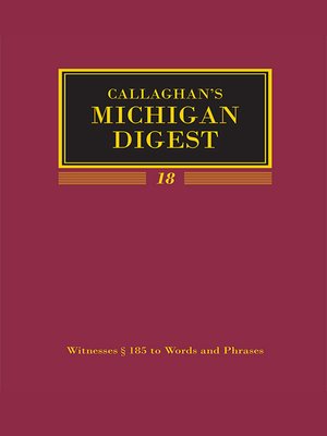 cover image of Michigan Digest